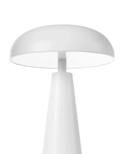 Discount Beliani Lampada da tavolo senza fili a LED BOCONO con dimmer Metallo Bianco