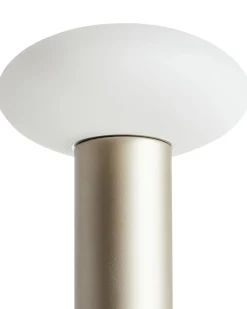 Online Beliani Lampada da tavolo senza fili a LED BUAYAN con dimmer Metallo Oro Bianco Oro