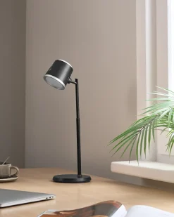 Clearance Beliani Lampada da tavolo senza fili a LED LIBRA con dimmer Nero