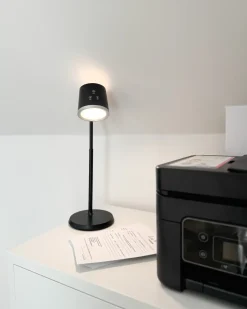 Clearance Beliani Lampada da tavolo senza fili a LED LIBRA con dimmer Nero