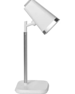 Outlet Beliani Lampada da tavolo senza fili a LED MUSCA con dimmer Bianco