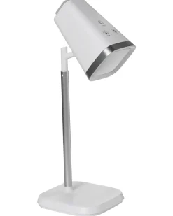 Outlet Beliani Lampada da tavolo senza fili a LED MUSCA con dimmer Bianco