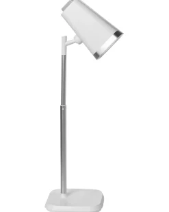 Outlet Beliani Lampada da tavolo senza fili a LED MUSCA con dimmer Bianco