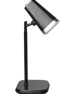 Discount Beliani Lampada da tavolo senza fili a LED MUSCA con dimmer Nero