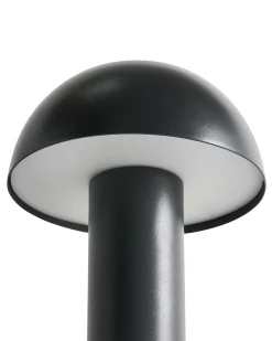 Beliani Lampada da tavolo senza fili a LED BOJO con dimmer Metallo Nero