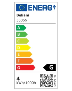 Beliani Lampada da tavolo senza fili a LED BOJO con dimmer Metallo Nero