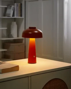 Discount Beliani Lampada da tavolo senza fili a LED AGUSAN con dimmer Metallo Marrone