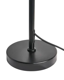 New Beliani Lampada da tavolo SIBUN Metallo Nero Bianco Nero