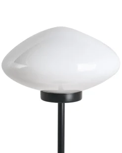 New Beliani Lampada da tavolo SIBUN Metallo Nero Bianco Nero