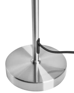 Outlet Beliani Lampada da tavolo SIBUN Metallo Argento Argento Bianco