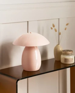 Hot Beliani Lampada da tavolo SIGI Metallo pastello Rosa