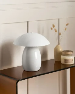 Online Beliani Lampada da tavolo SIGI Metallo Bianco