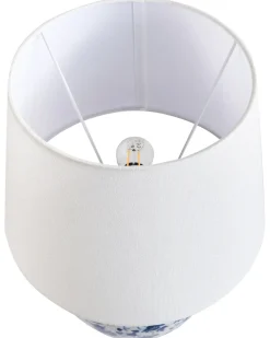 Hot Beliani Lampada da tavolo SILVES Porcellana Bianco/Blu Bianco Blu