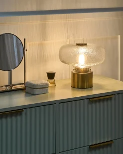 Discount Beliani Lampada da tavolo TARA Metallo Ottone