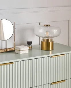 Discount Beliani Lampada da tavolo TARA Metallo Ottone