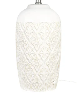 Discount Beliani Lampada da tavolo TELIRE Ceramica Beige Beige Nero