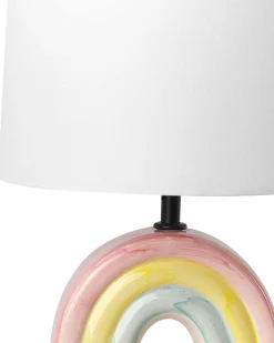 Clearance Beliani Lampada da tavolo TITNA Ceramica Multicolore Bianco Multicolore