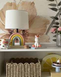 Clearance Beliani Lampada da tavolo TITNA Ceramica Multicolore Bianco Multicolore