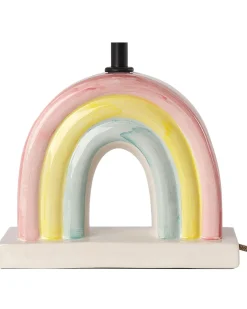 Clearance Beliani Lampada da tavolo TITNA Ceramica Multicolore Bianco Multicolore