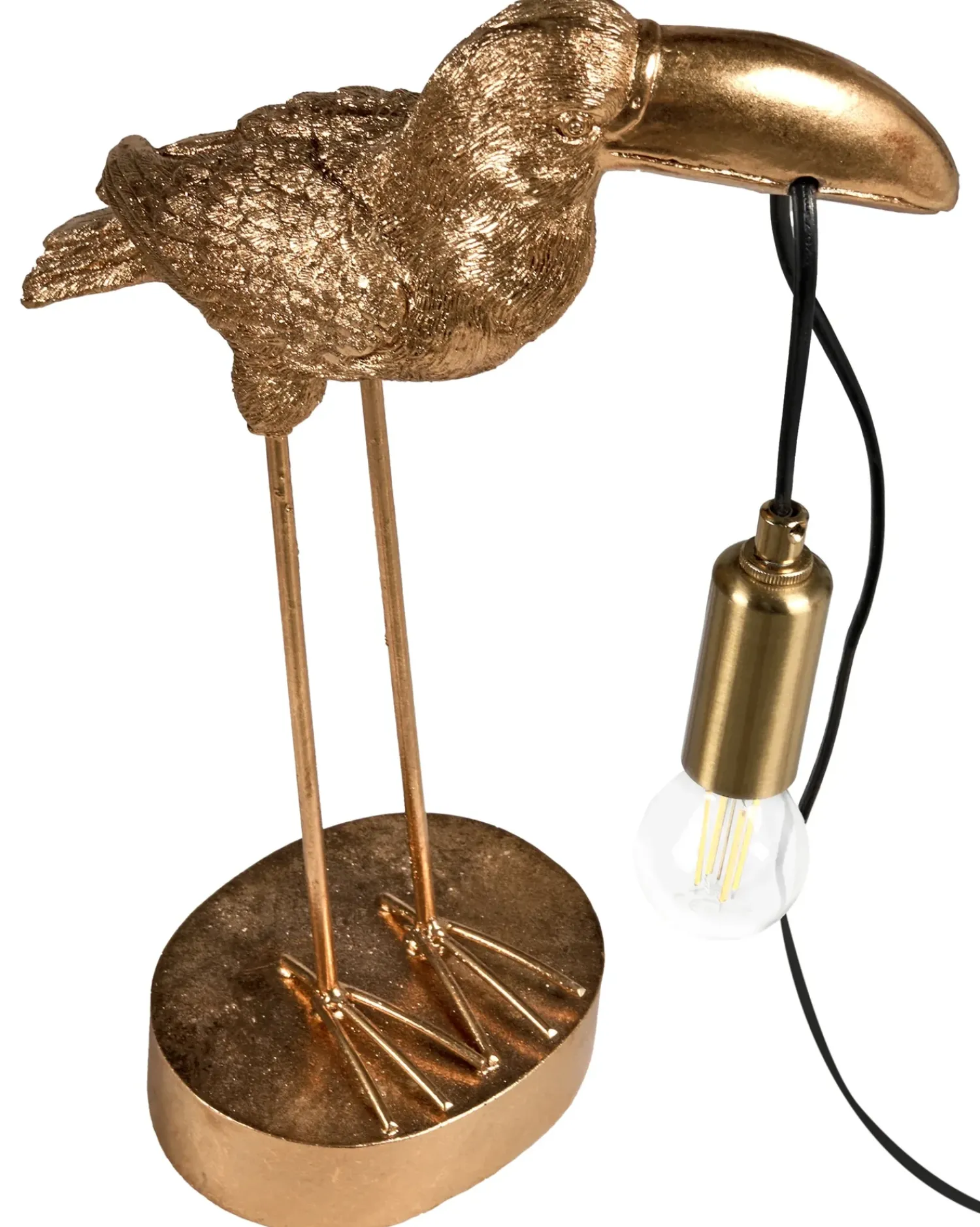Best Beliani Lampada da tavolo Tucano ARACARI Oro Ottone Oro