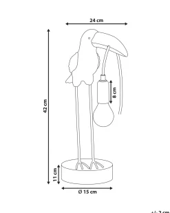 Best Beliani Lampada da tavolo Tucano ARACARI Oro Ottone Oro