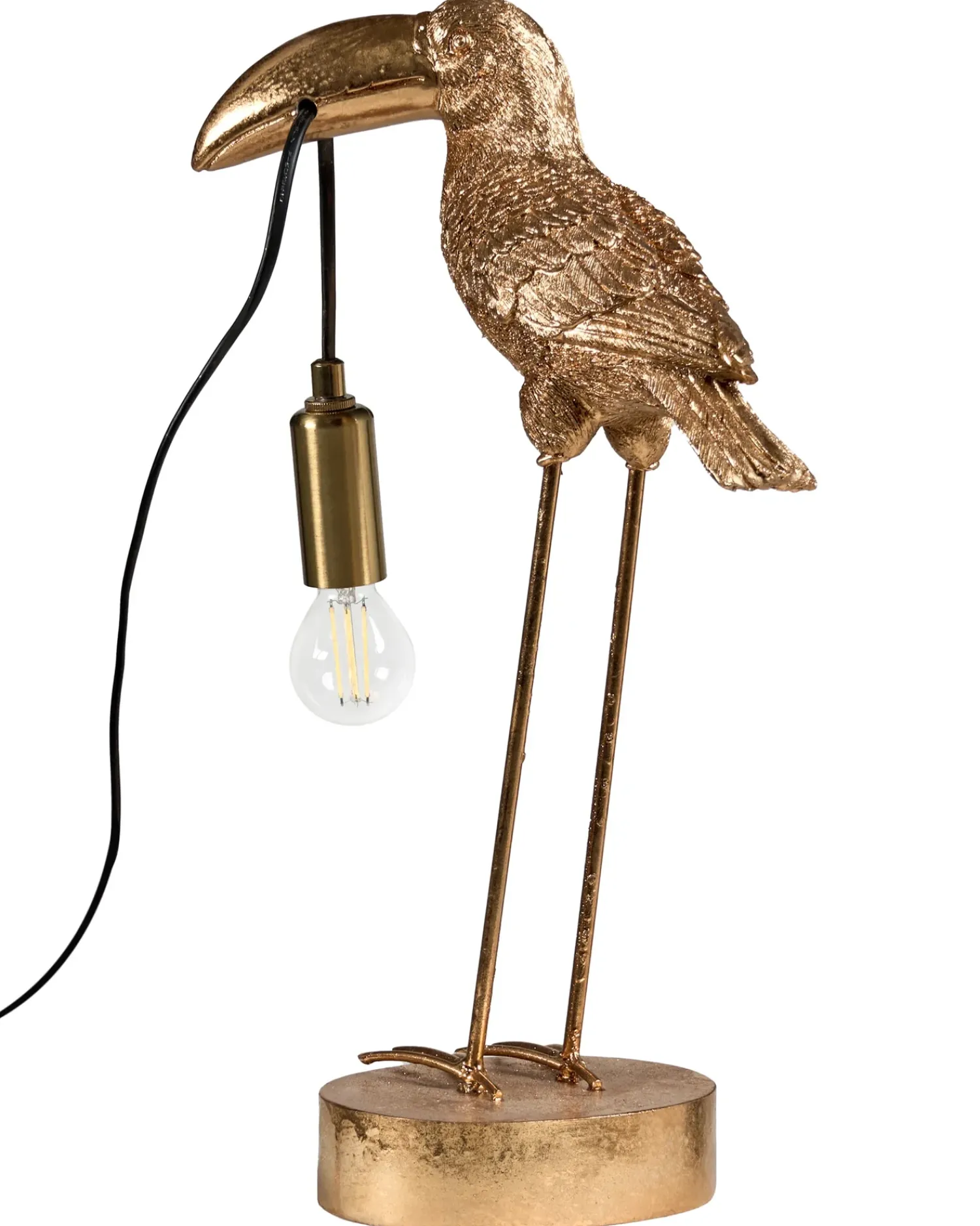 Best Beliani Lampada da tavolo Tucano ARACARI Oro Ottone Oro