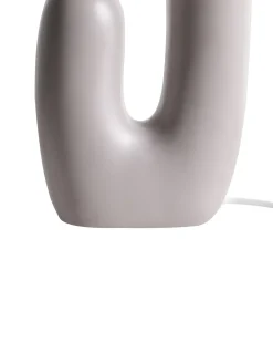 New Beliani Lampada da tavolo TULUN Grigio Bianco Grigio