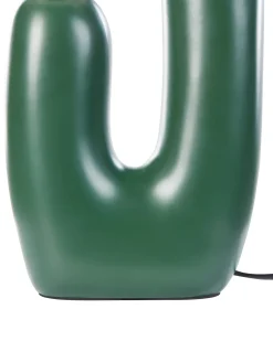 New Beliani Lampada da tavolo TULUN Verde scuro Bianco Verde