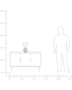 Online Beliani Lampada da tavolo UELE Metallo Marmo Grigio Bianco Grigio