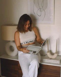 Online Beliani Lampada da tavolo VENTA Ceramica Bianco Bianco Beige