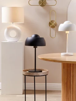 Online Beliani Lampada da tavolo VENTA Ceramica Bianco Bianco Beige