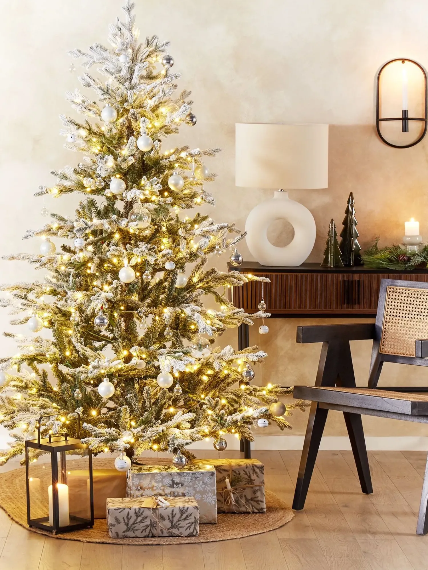 Online Beliani Lampada da tavolo VENTA Ceramica Bianco Bianco Beige