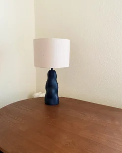 Hot Beliani Lampada da tavolo VILAR Ceramica Nero Beige Nero