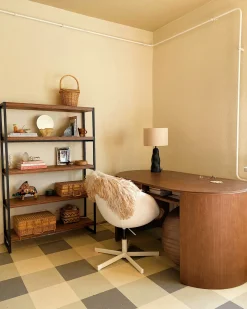 Hot Beliani Lampada da tavolo VILAR Ceramica Nero Beige Nero