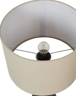 Hot Beliani Lampada da tavolo VILAR Ceramica Nero Beige Nero