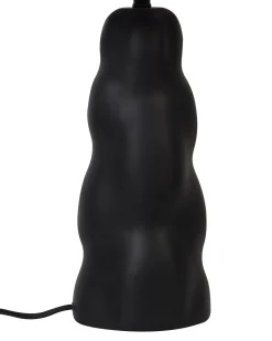 Hot Beliani Lampada da tavolo VILAR Ceramica Nero Beige Nero