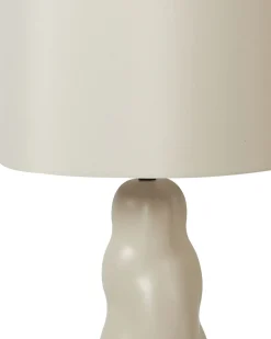 Beliani Lampada da tavolo VILAR Ceramica Beige
