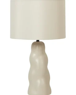 Beliani Lampada da tavolo VILAR Ceramica Beige