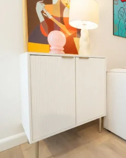 Beliani Lampada da tavolo VILAR Ceramica Beige