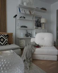 Beliani Lampada da tavolo VILAR Ceramica Beige