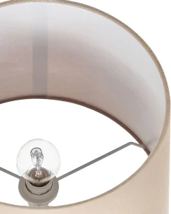 Beliani Lampada da tavolo WARI Ceramica Marrone dorato Beige Marrone