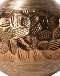 Sale Beliani Lampada da tavolo YAKIMA Porcellana Marrone Marrone Oro