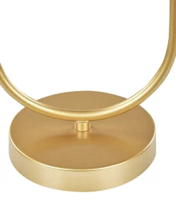 Best Beliani Lampada da tavolo YANKEE Metallo Oro Bianco Oro
