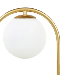 Best Beliani Lampada da tavolo YANKEE Metallo Oro Bianco Oro