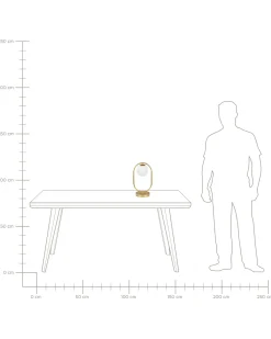 Best Beliani Lampada da tavolo YANKEE Metallo Oro Bianco Oro