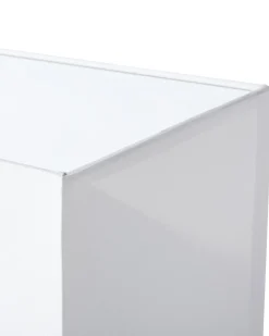 Sale Beliani Lampada da tavolo YASUNI Metallo Bianco Bianco Argento Nero