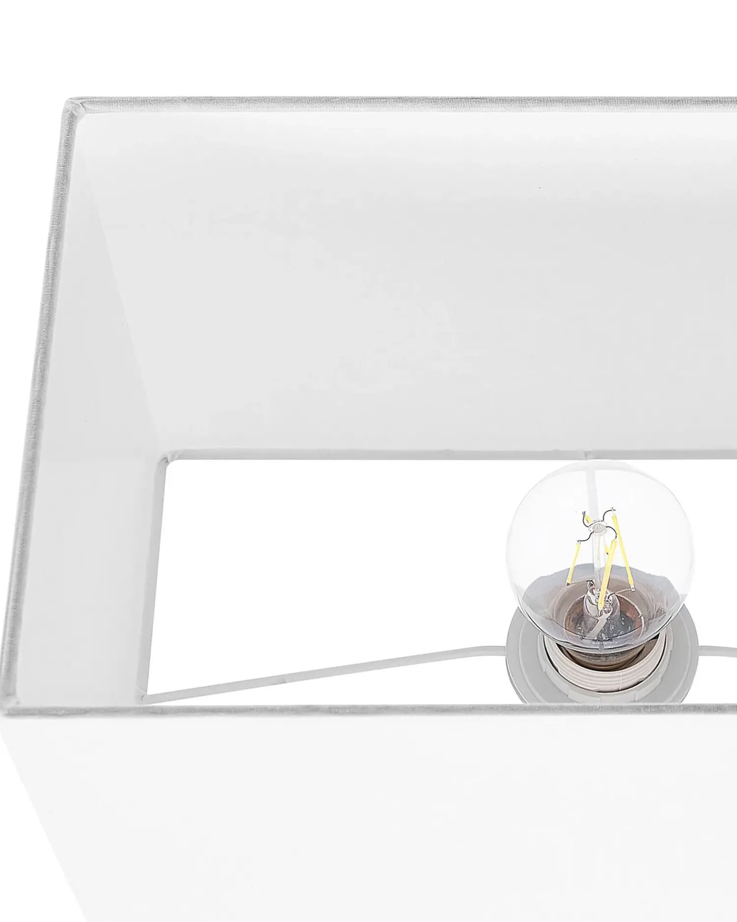 Outlet Beliani Lampada da tavolo YASUNI Metallo Bianco/Oro Bianco Oro