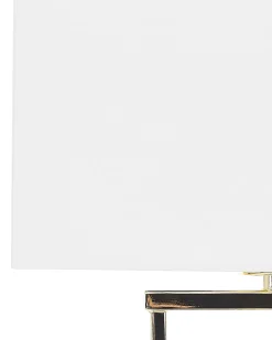 Outlet Beliani Lampada da tavolo YASUNI Metallo Bianco/Oro Bianco Oro