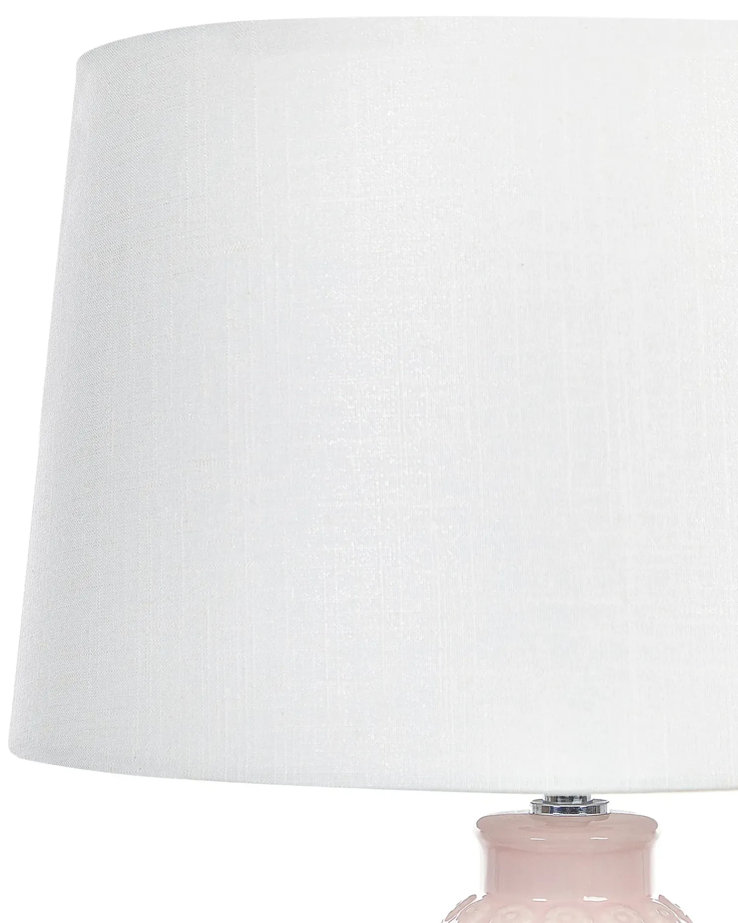 Sale Beliani Lampada da tavolo ZARIMA Ceramica Rosa Bianco Rosa
