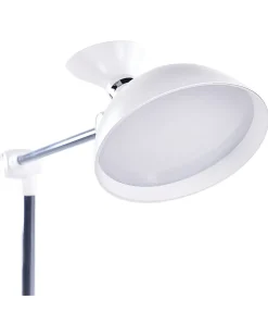 Sale Beliani Lampada da terra a LED ANDROMEDA con dimmer Metallo Bianco Bianco Argento Nero